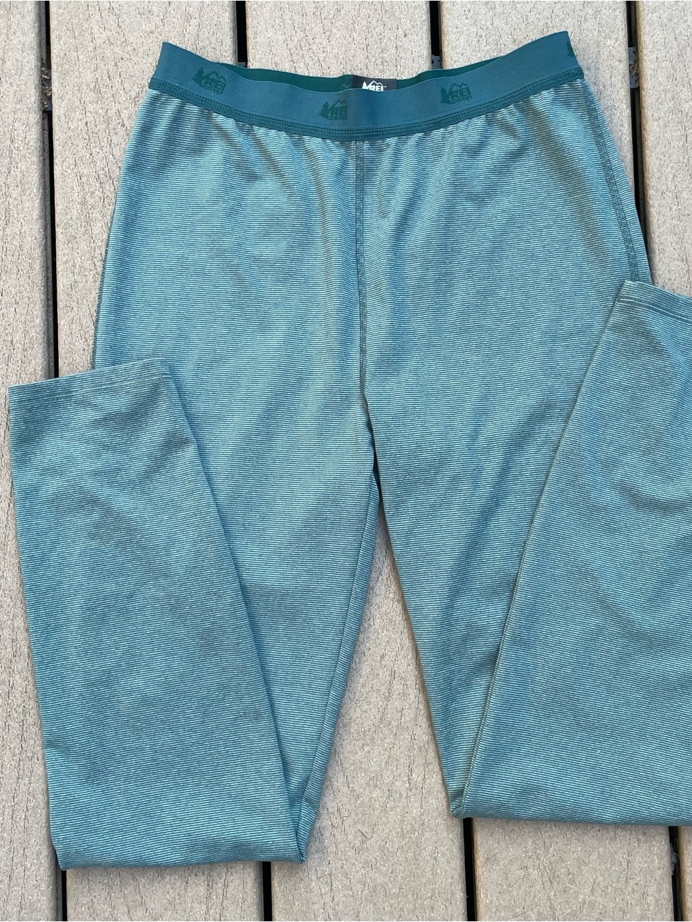 REI Lightweight Heathered Teal Performance Base Layer Kids XL 14-16